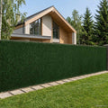 Recinzione Artificiale Verde Scuro 1,5 x 6 m PVC e Acciaio