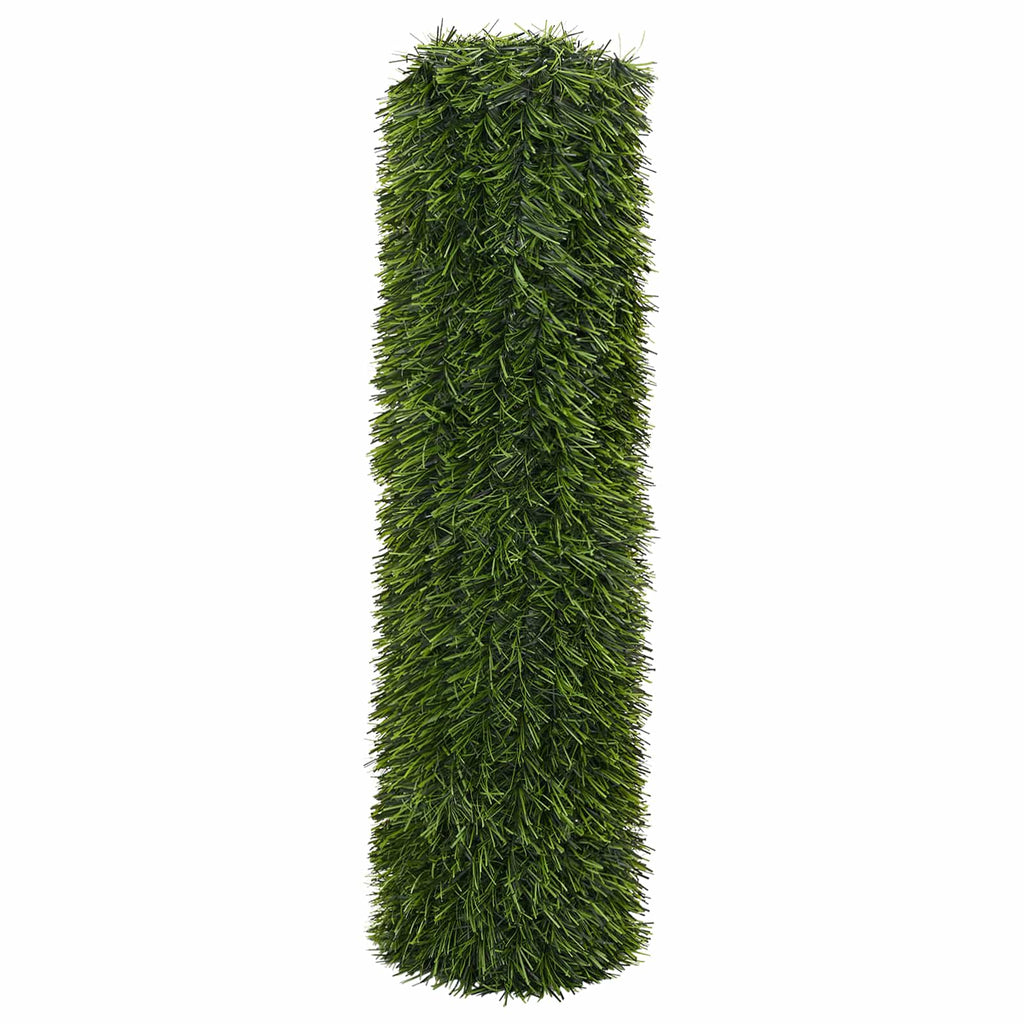 Recinzione Artificiale Verde chiaro 1 x 4 m PVC e Acciaio