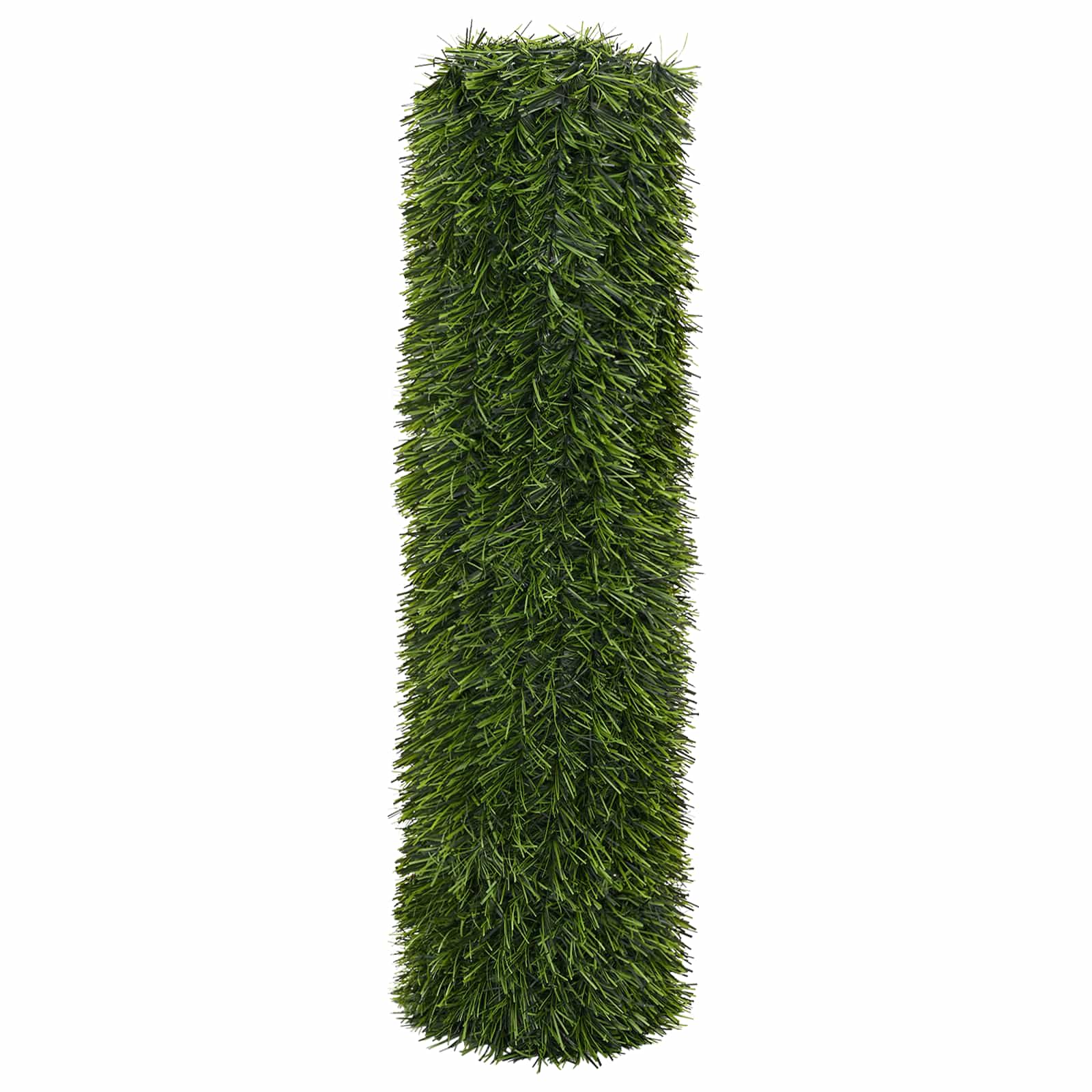 Recinzione Artificiale Verde chiaro 1 x 5 m PVC e Acciaio