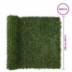 Recinzione Artificiale Verde chiaro 1 x 6 m PVC e Acciaio