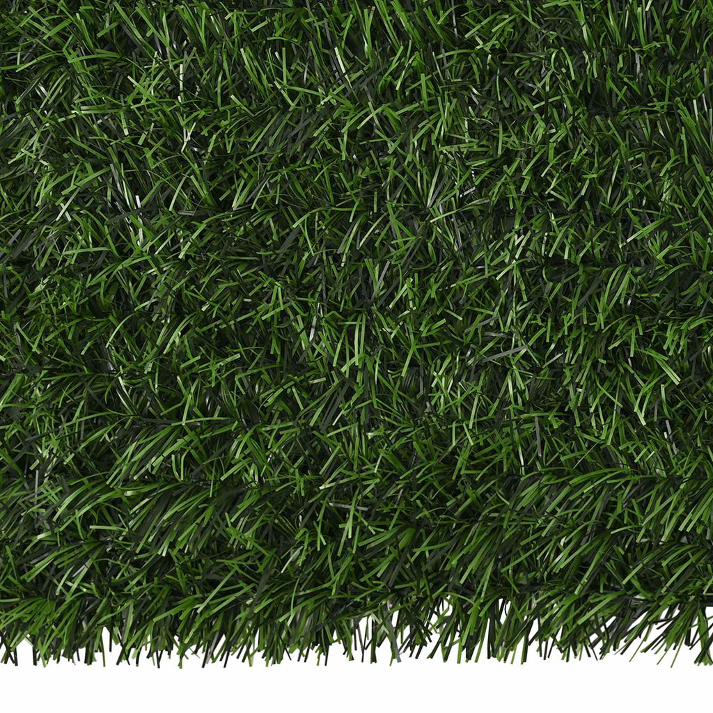 Recinzione Artificiale Verde chiaro 1 x 10 m PVC e Acciaio
