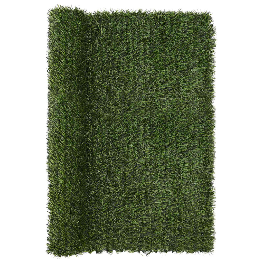Recinzione Artificiale Verde chiaro 1,5 x 5 m PVC e Acciaio