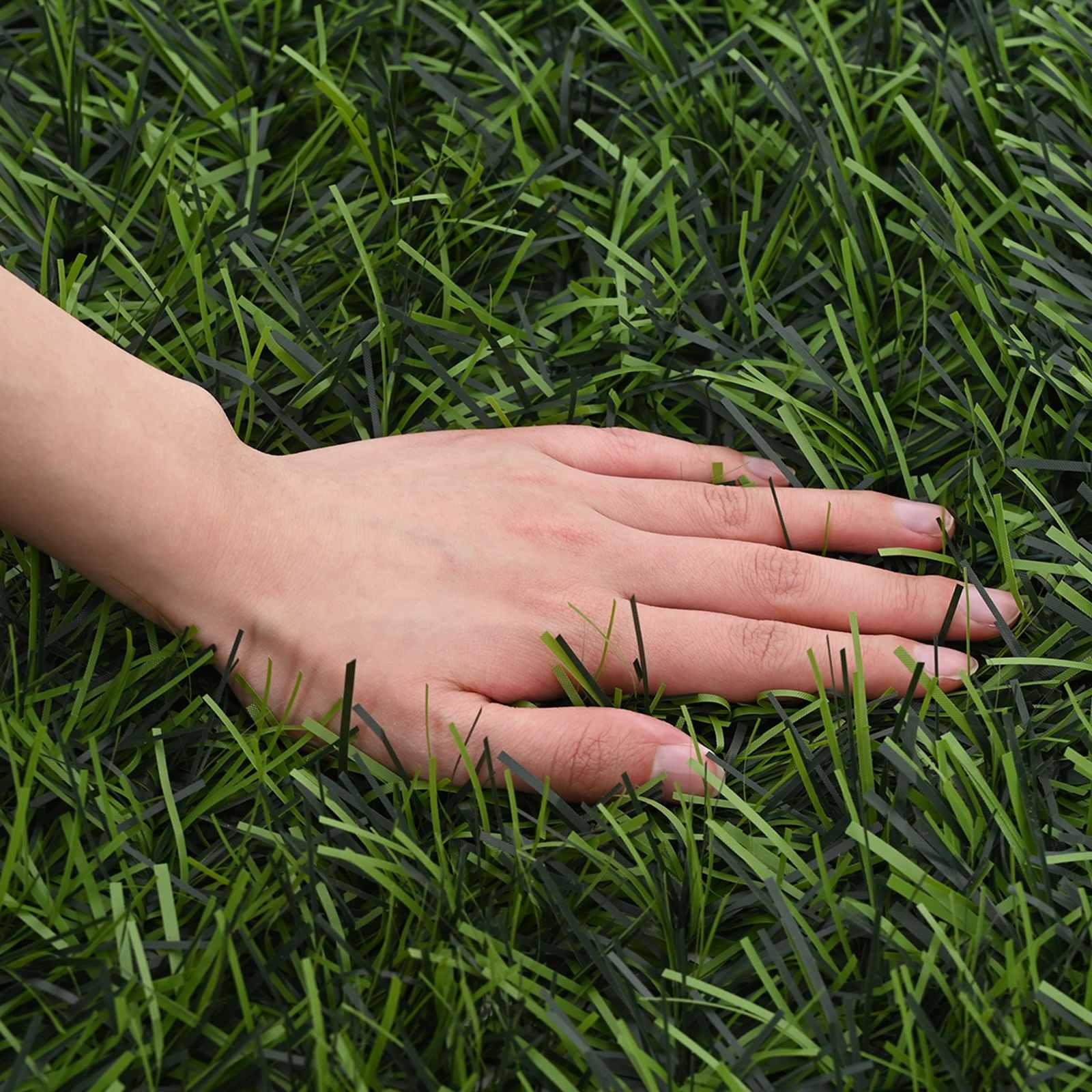 Recinzione Artificiale Verde chiaro 1,5 x 6 m PVC e Acciaio
