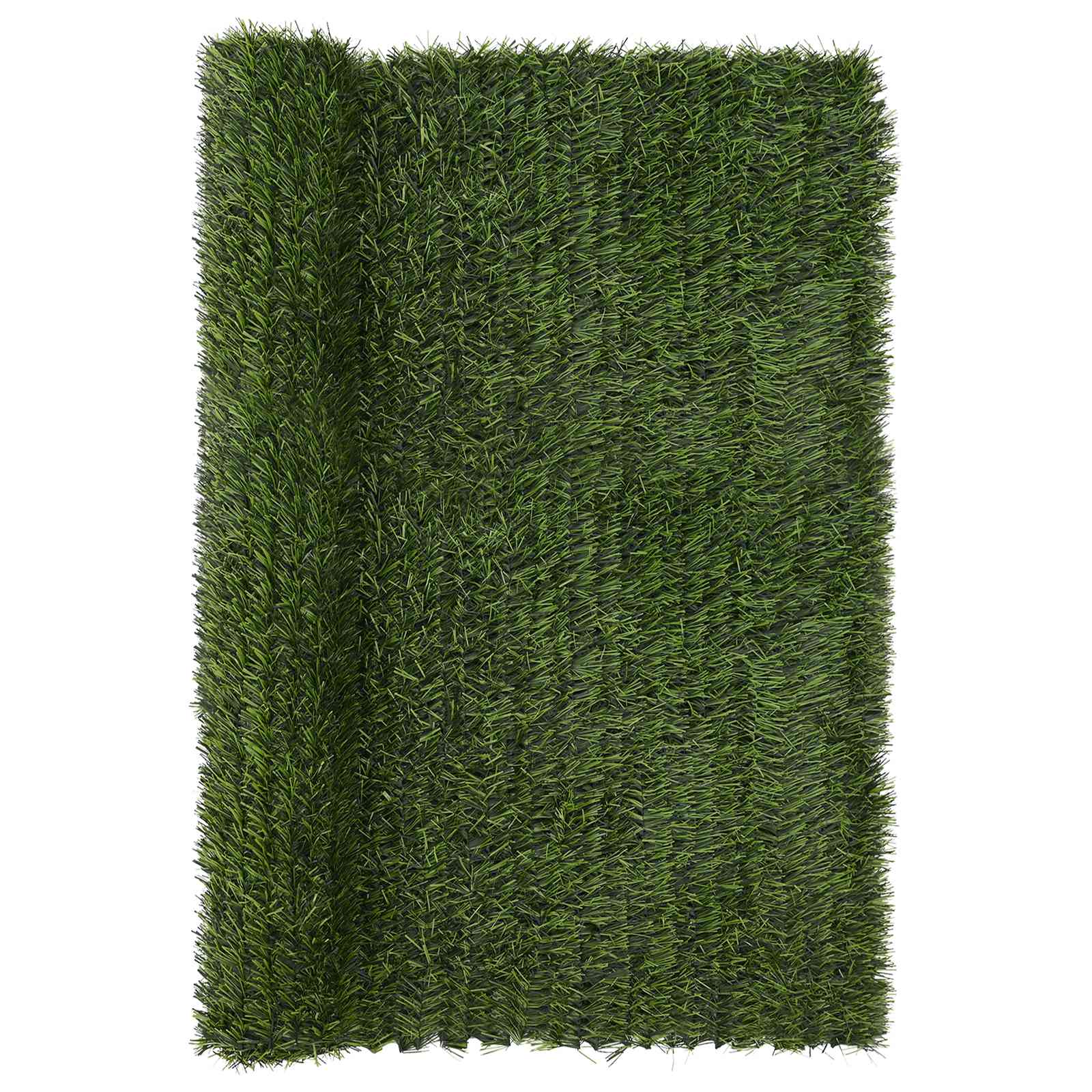 Recinzione Artificiale Verde chiaro 1,5 x 6 m PVC e Acciaio