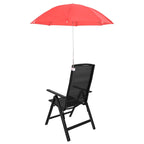 Ombrello con morsetto 2 pcs Rosso mattone Ø 105 x 86 cm