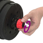 Set di Manubri 2-in-1 40kg Nero e Rosso