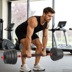 Set di Manubri 4-in-1 40kg Nero e Rosso