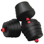 Set di Manubri 4-in-1 40kg Nero e Rosso