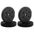 Set di Manubri 4-in-1 40kg Nero e Blu Cemento e sabbia di ferro