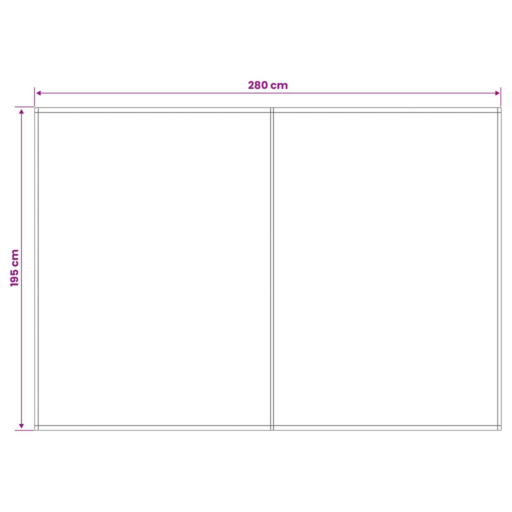 Telo di ricambio per tenda da sole Antracite 300 x 200 cm