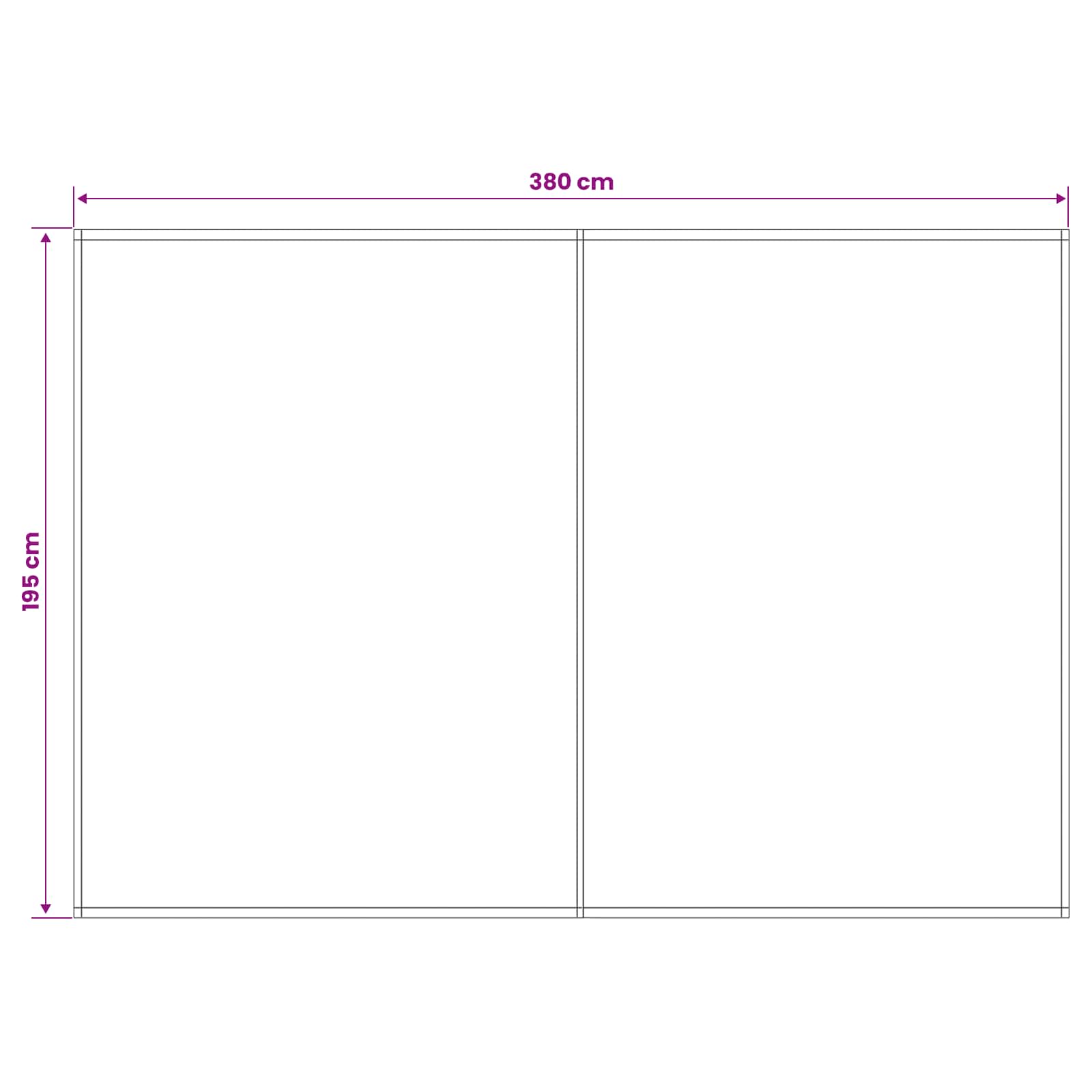 Telo di ricambio per tenda da sole Antracite 400 x 200 cm