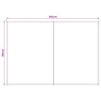Telo di ricambio per tenda da sole Rosso Borgogna 350 x 200 cm