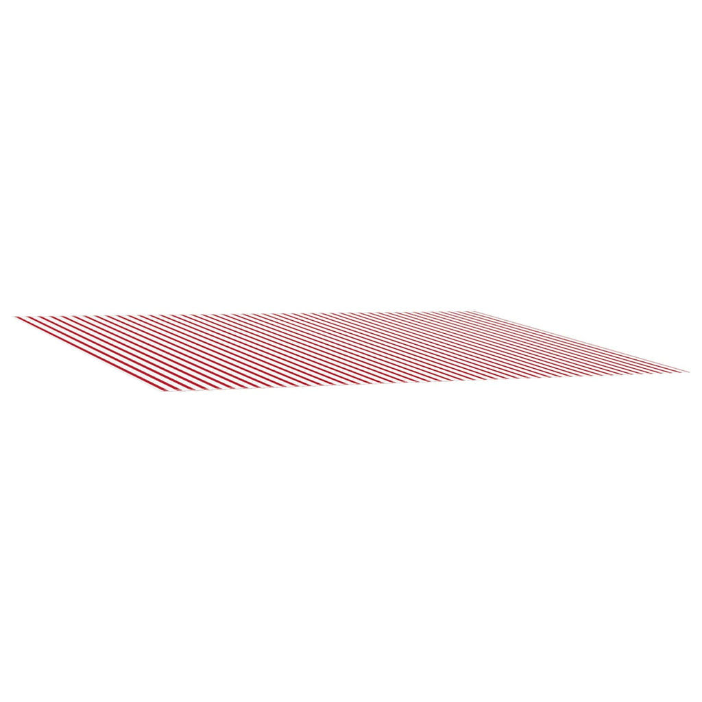 Telo di ricambio per tenda da sole Rosso e Bianco 500 × 350 cm