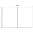 Telo di ricambio per tenda da sole Beige 450 × 350 cm