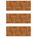 Piastrella per Decking 30 pcs Marrone 30 x 30 cm