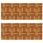 Piastrella per Decking 20 pcs Marrone 30 x 30 cm