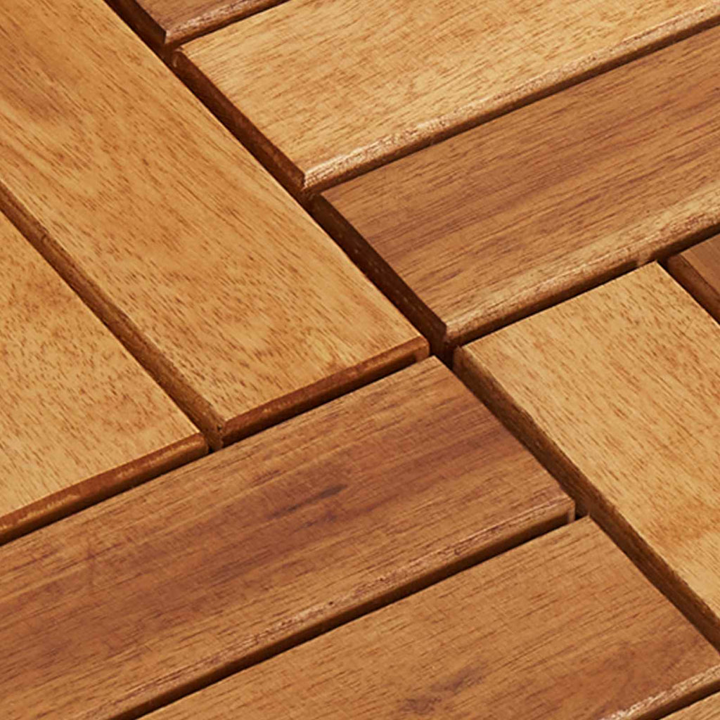 Piastrella per Decking 30 pcs Marrone 30 x 30 cm