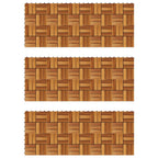 Piastrella per Decking 30 pcs Marrone 30 x 30 cm