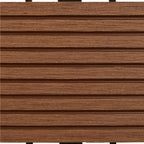 Piastrella per Decking 22 pcs Marrone 30 x 30 cm WPC