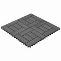 Piastrella per Decking 22 pcs Grigio 30 x 30 cm WPC