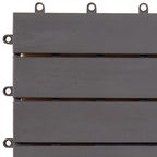 Piastrella per Decking 30 pcs Grigio 30 x 30 cm Legno di Acacia