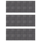 Piastrella per Decking 30 pcs Grigio 30 x 30 cm Legno di Acacia