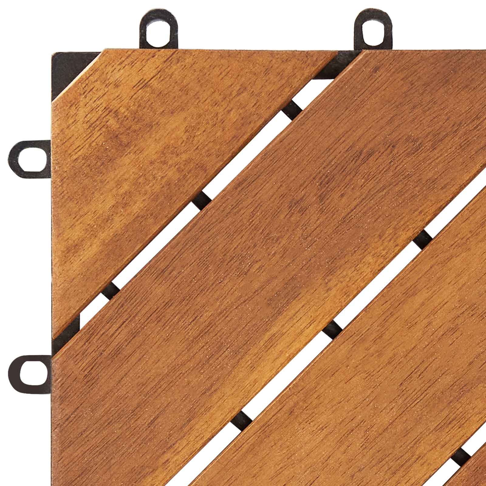 Piastrella per Decking 20 pcs Marrone 30 x 30 cm