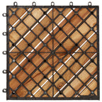Piastrella per Decking 20 pcs Marrone 30 x 30 cm
