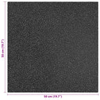 Piastrelle per Protezione dalle Cadute 6 pcs Nero 50 x 50 cm