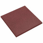 Piastrelle per Protezione dalle Cadute 6 pcs Rosso 50 x 50 cm