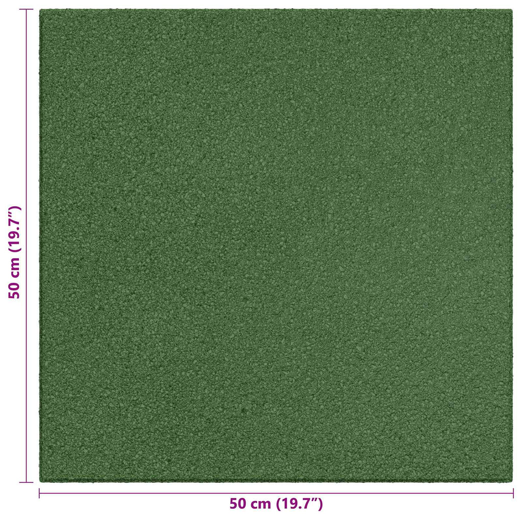 Piastrelle per Protezione dalle Cadute 6 pcs Verde 50 x 50 cm