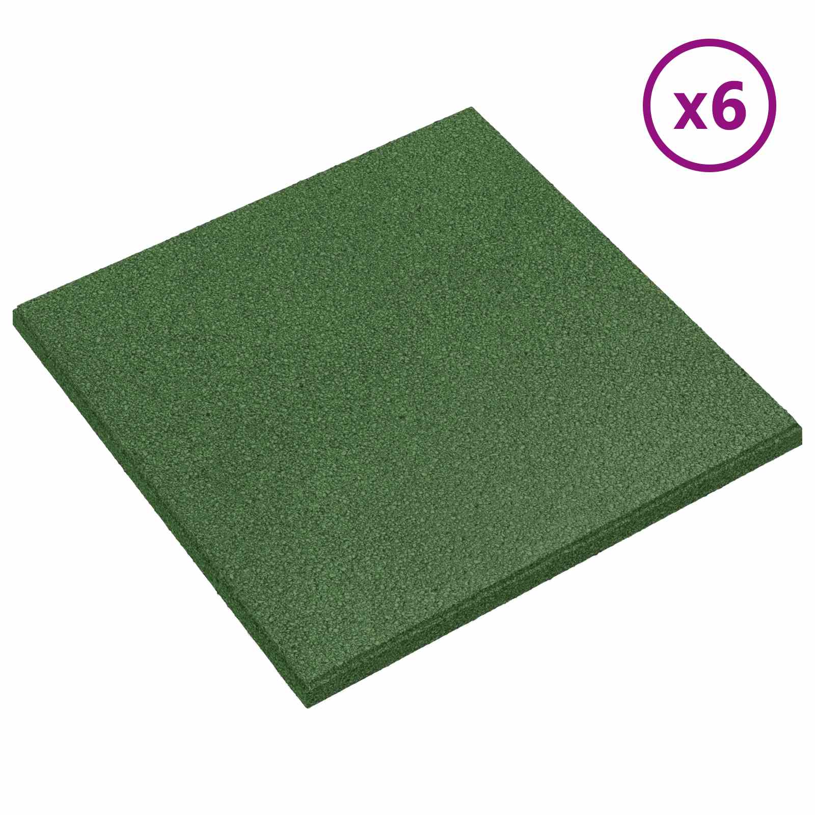 Piastrelle per Protezione dalle Cadute 6 pcs Verde 50 x 50 cm