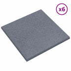 Piastrelle per Protezione dalle Cadute 6 pcs Grigio 50 x 50 cm