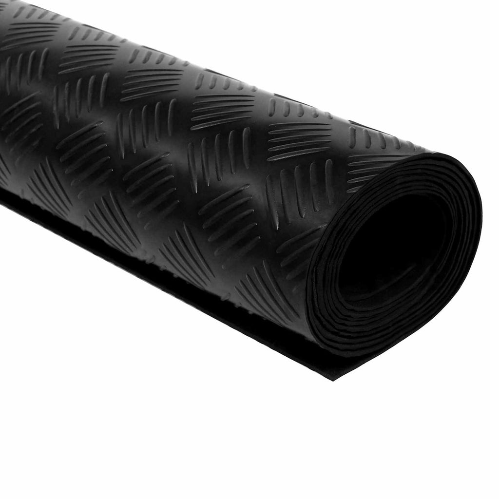 Tappeto per pavimento Nero 1 x 5 m Gomma
