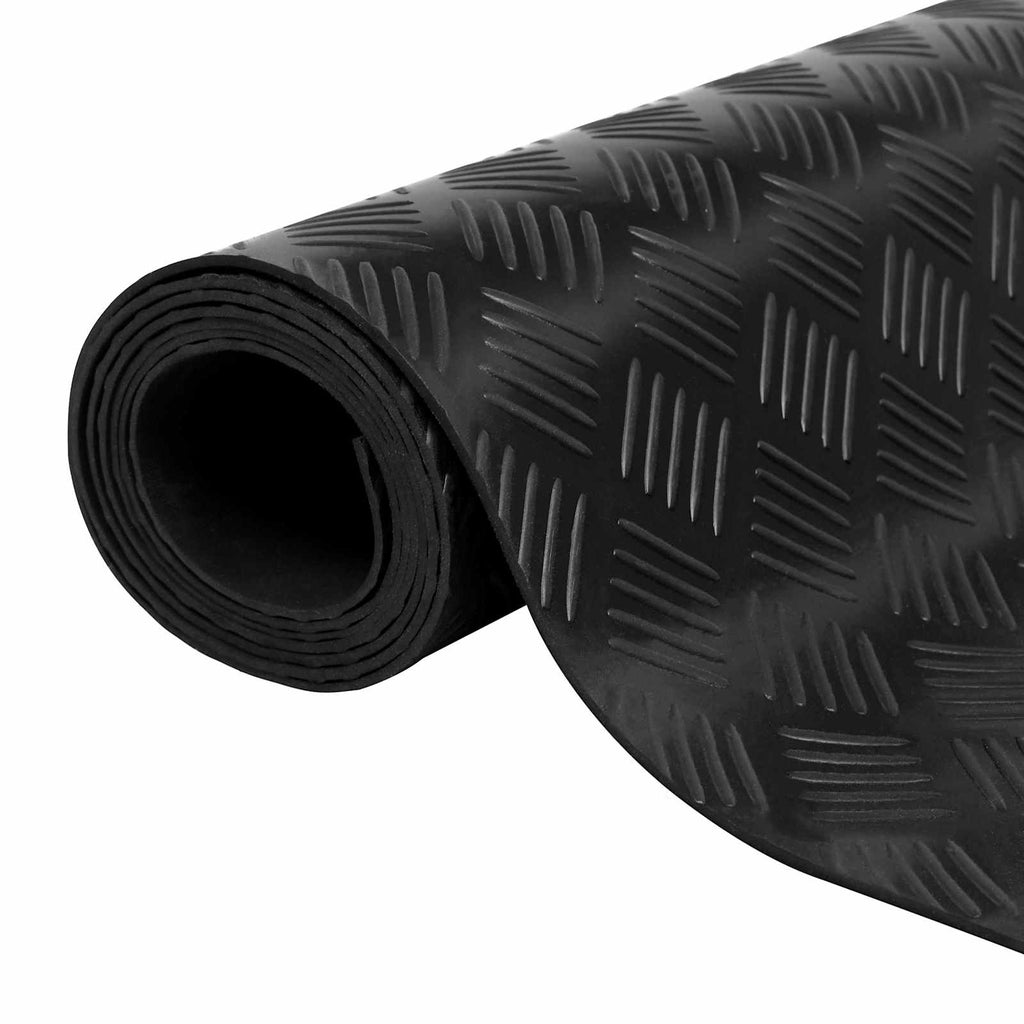 Tappeto per pavimento Nero 1 x 5 m Gomma