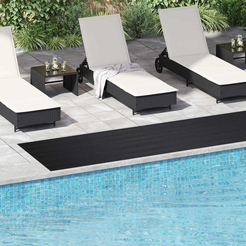 Tappeto per pavimento Nero 1 x 5 m Gomma