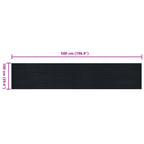 Tappeto per pavimento Nero 1 x 5 m Gomma