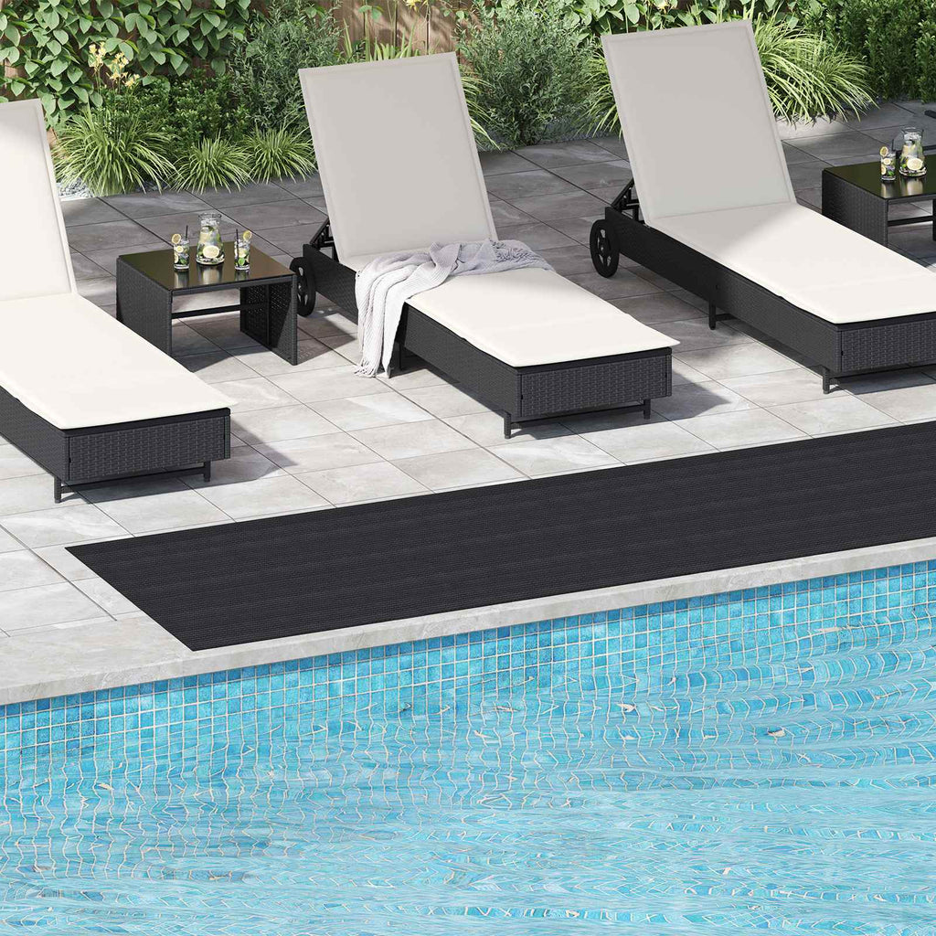 Tappeto per pavimento Nero 1 x 5 m Gomma
