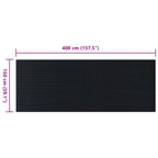 Tappeto per pavimento Nero 1,5 x 4 m Gomma