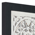 Decorazione artistica Nero e Bianco 40 x 40 x 1,5 cm