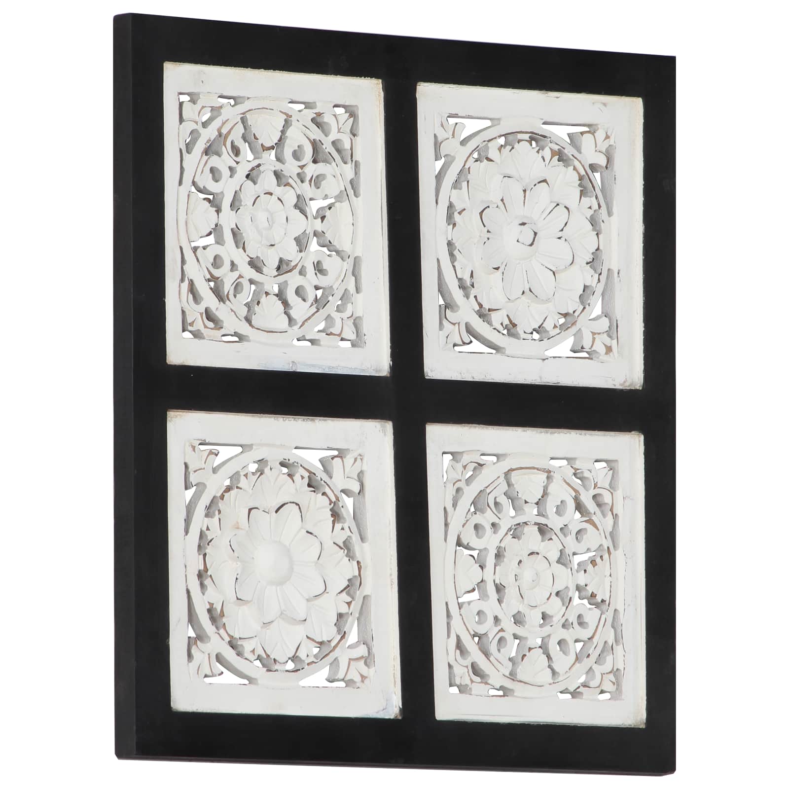 Decorazione artistica Nero e Bianco 40 x 40 x 1,5 cm