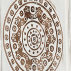 Decorazione artistica 2 pcs Marrone e bianco 40 x 40 x 1,5 cm