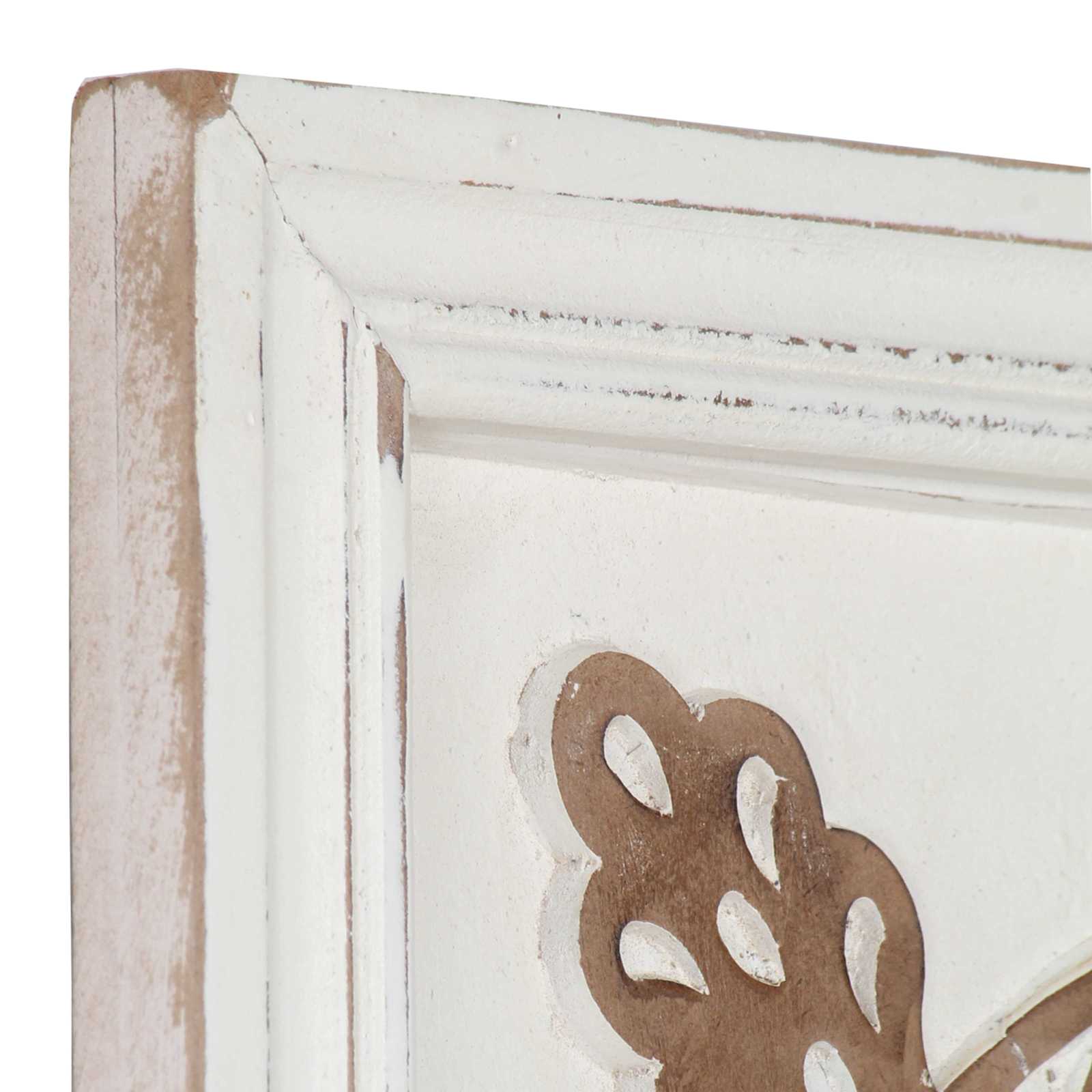Decorazione artistica 2 pcs Marrone e bianco 40 x 40 x 1,5 cm
