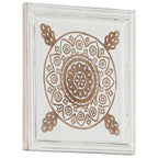 Decorazione artistica 2 pcs Marrone e bianco 40 x 40 x 1,5 cm
