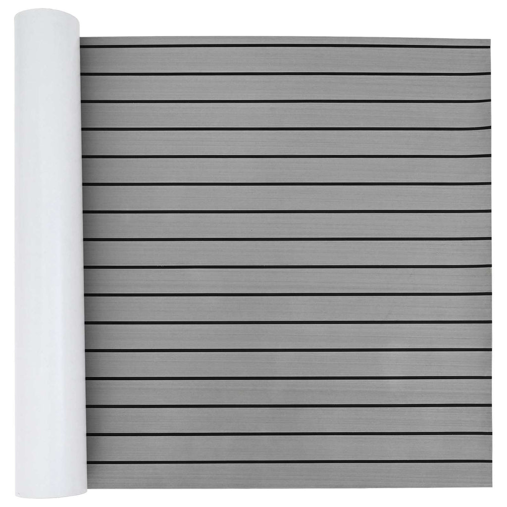 Tappetino per Barche Grigio Chiaro e Nero 240 x 90 cm EVA