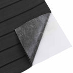 Tappetino per Barche Rigato Grigio Scuro e Nero 240 x 90 cm EVA