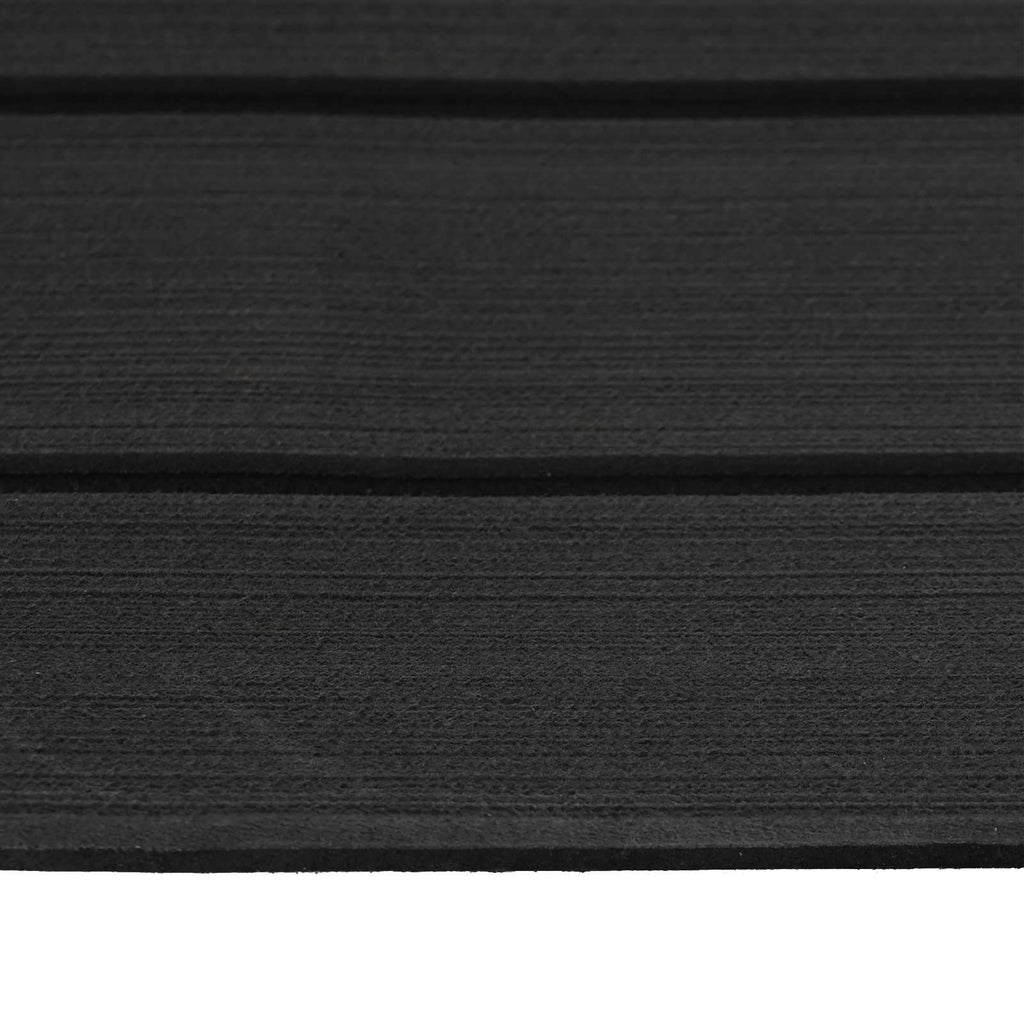 Tappetino per Barche Rigato Grigio Scuro e Nero 240 x 90 cm EVA