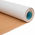 Tappetino per Barche Rigato Marrone e bianco 240 x 90 cm EVA