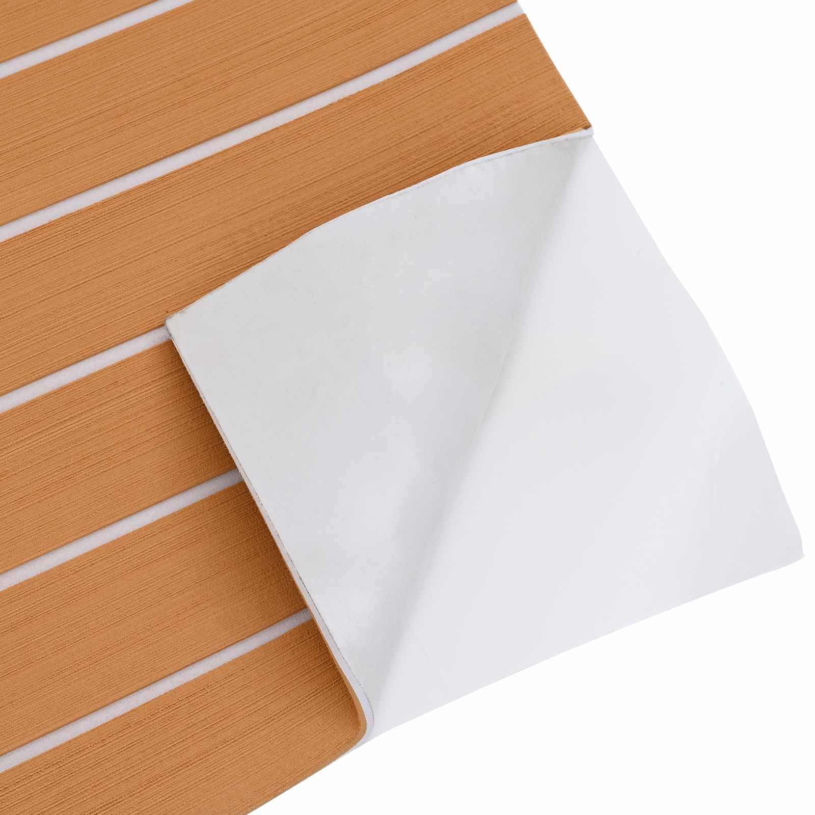 Tappetino per Barche Rigato Marrone e bianco 240 x 90 cm EVA
