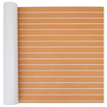 Tappetino per Barche Rigato Marrone e bianco 240 x 90 cm EVA